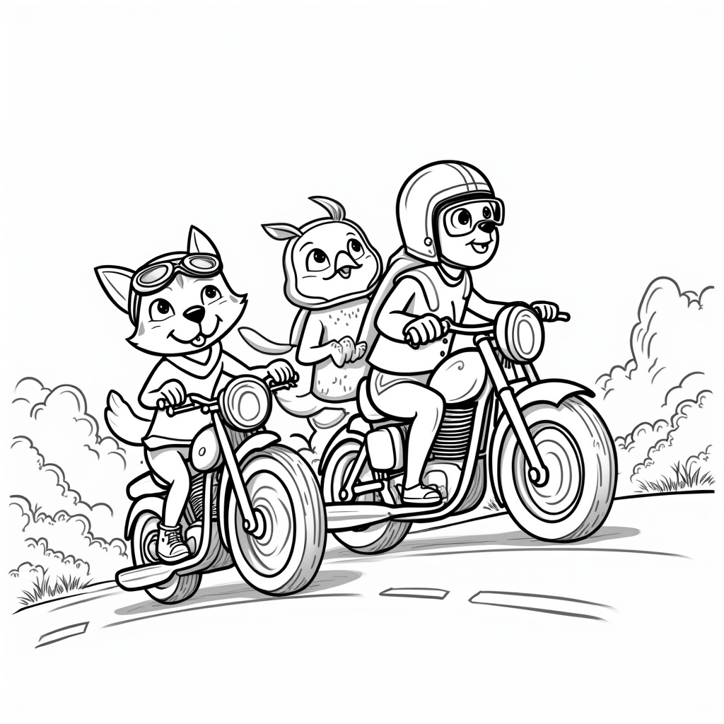 Motorcycle Coloring Pages - Page 4