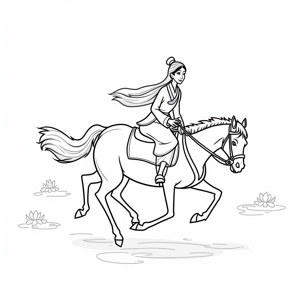 Mulan Coloring Pages - Page 2