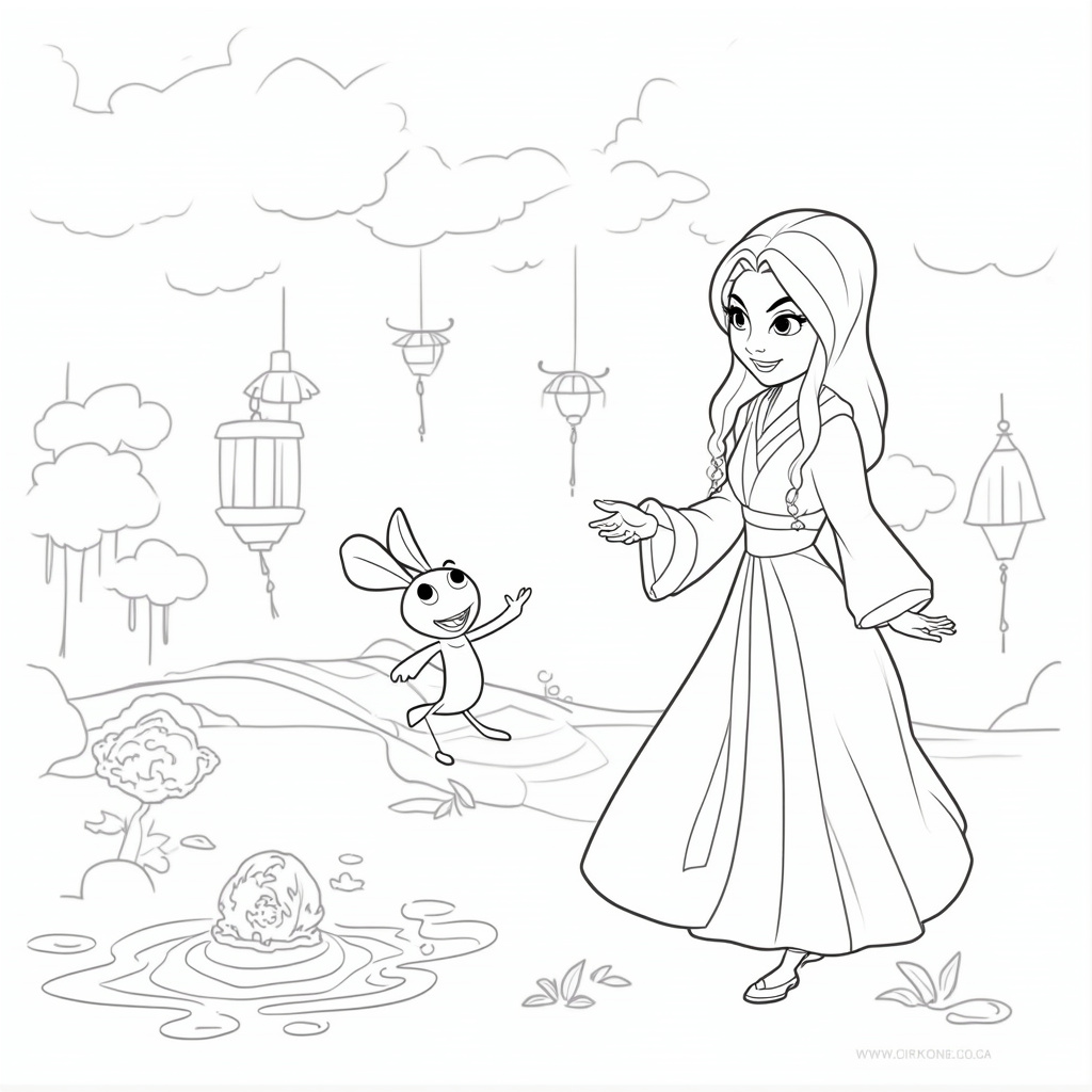 Mulan Coloring Pages - Page 4