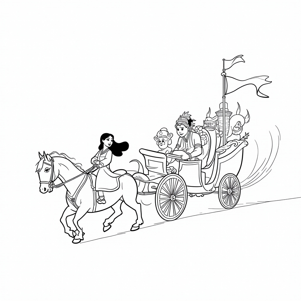 Mulan Coloring Pages - Page 5