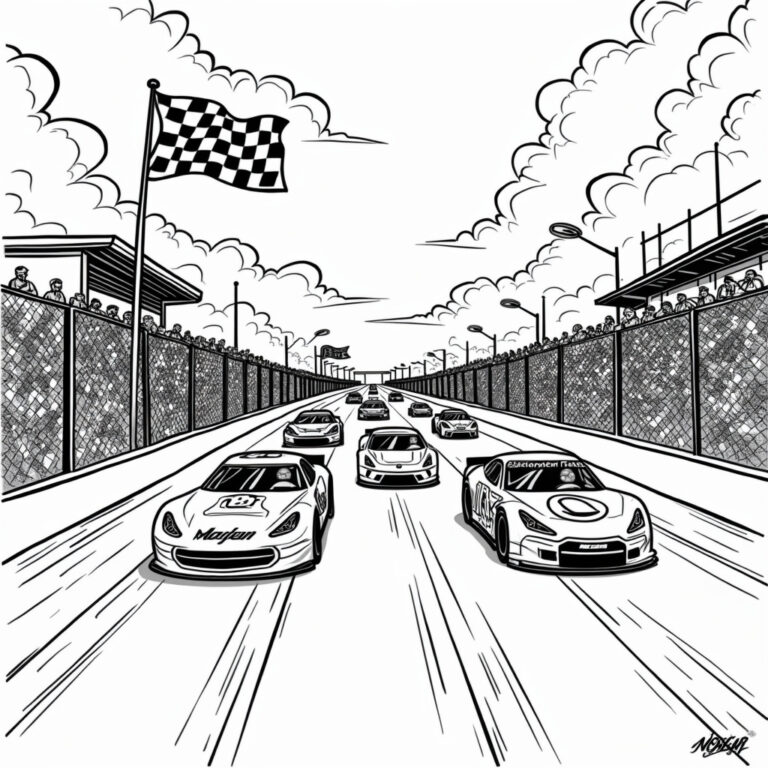 NASCAR Coloring Pages - Page 1