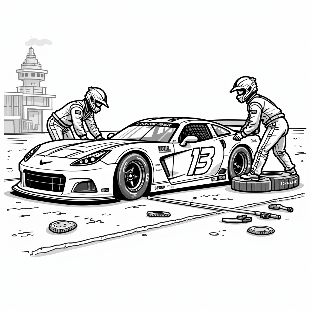 NASCAR Coloring Pages - Page 2