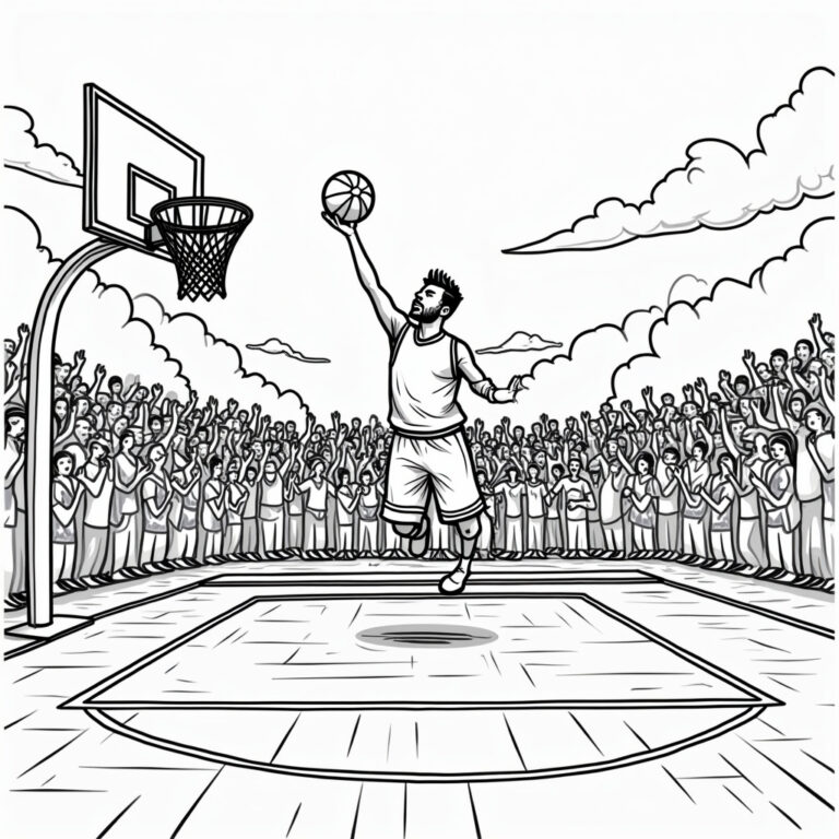 NBA And Basketball Coloring Pages - Page 1