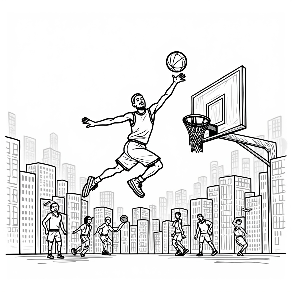 NBA And Basketball Coloring Pages - Page 2