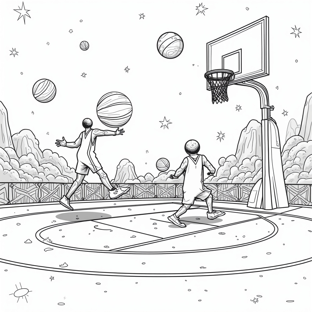 NBA And Basketball Coloring Pages - Page 5