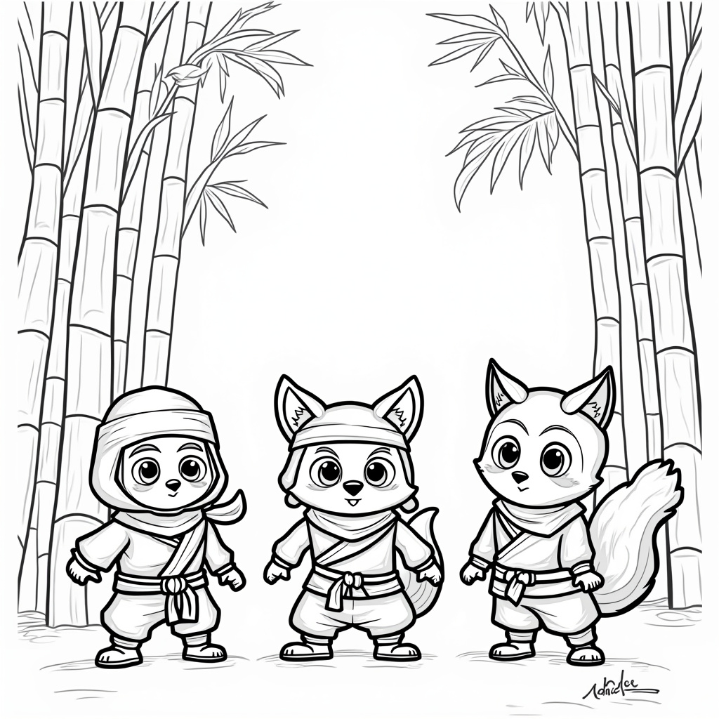 Ninja Coloring Pages - Page 2