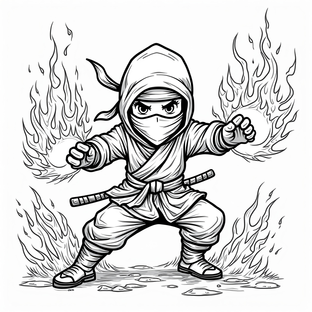 Ninja Coloring Pages - Page 5