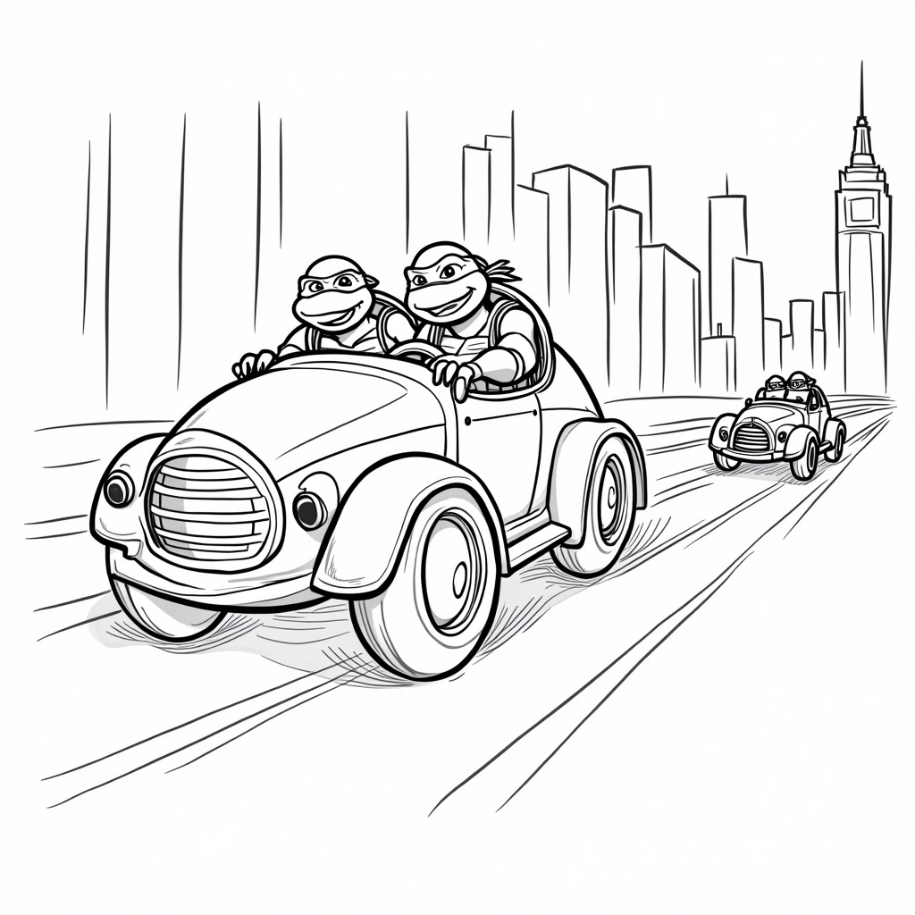 Ninja Turtles Coloring Pages - Page 3
