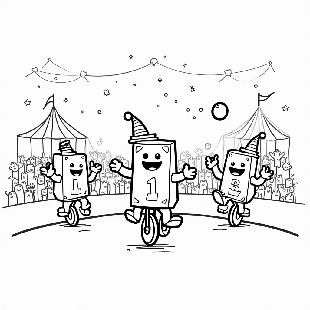 Numberblocks Coloring Pages - Page 5