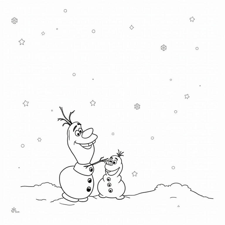 Olaf Coloring Pages - Page 1