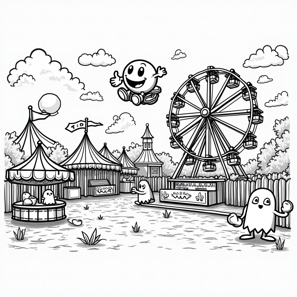 Pac-Man Coloring Pages - Page 3
