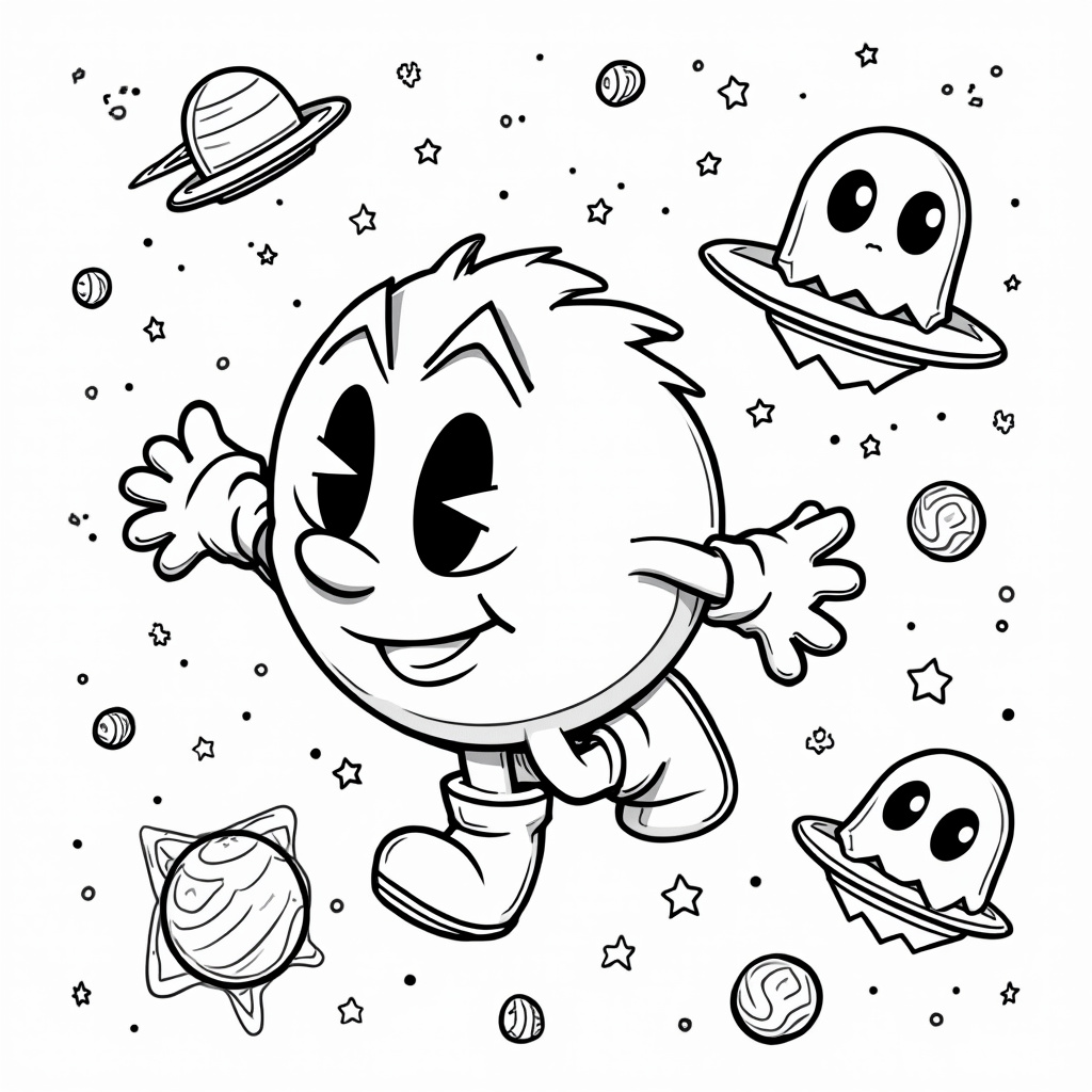 Pac-Man Coloring Pages - Page 4