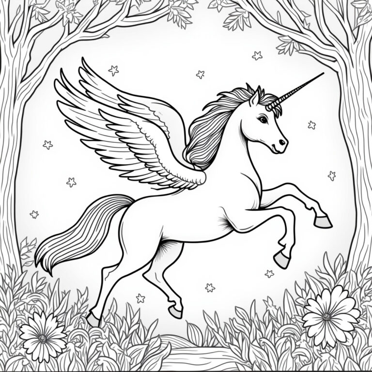 Pegasus Coloring Pages - Page 1