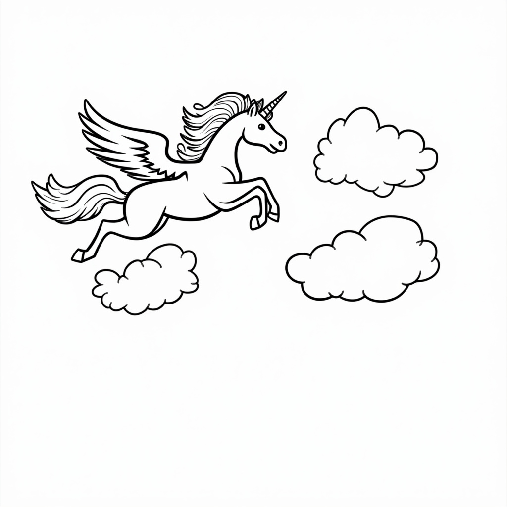 Pegasus Coloring Pages - Page 4