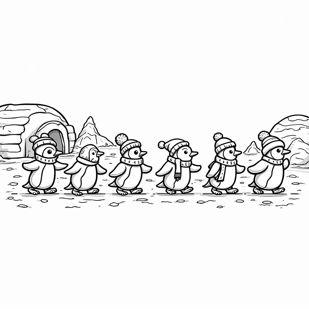 Penguin Coloring Pages - Page 2