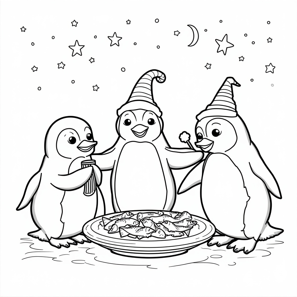 Penguin Coloring Pages - Page 4
