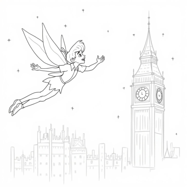 Peter Pan Coloring Pages - Page 1