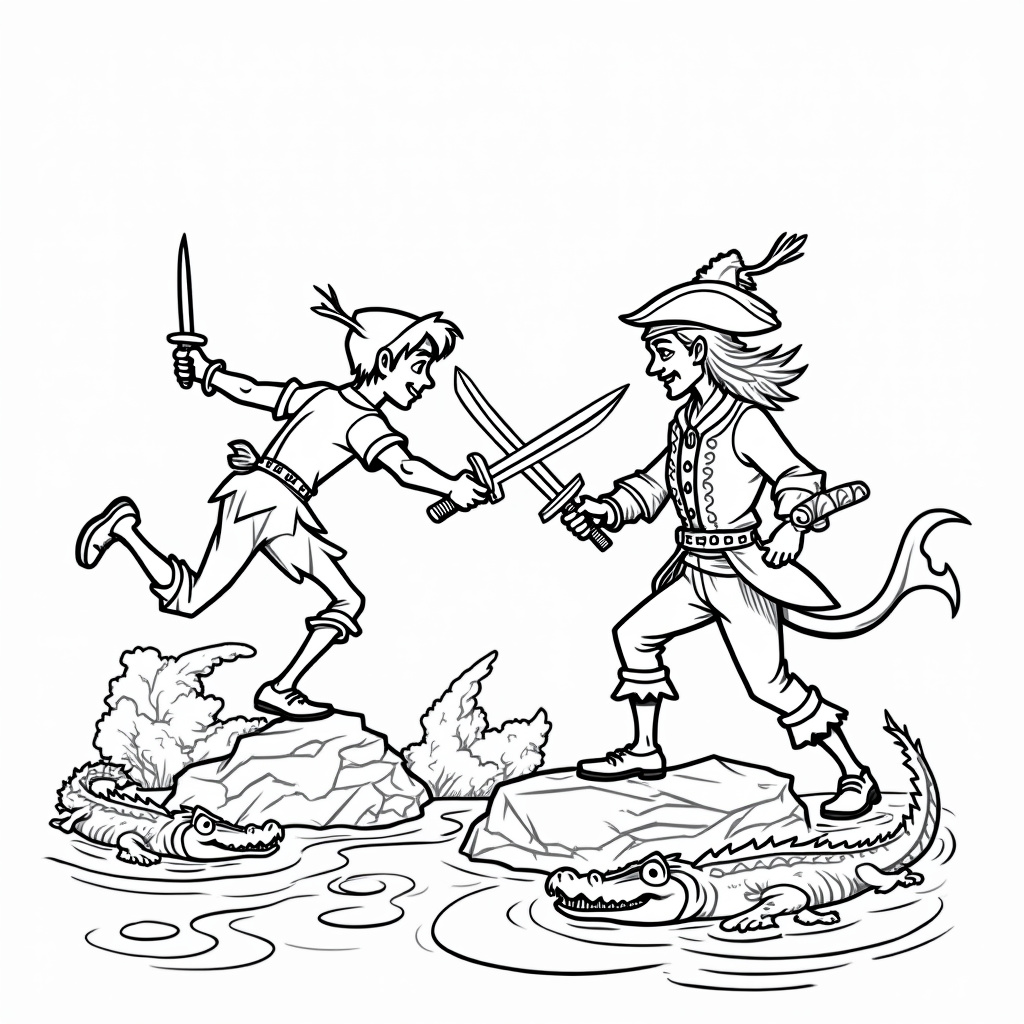 Peter Pan Coloring Pages - Page 4