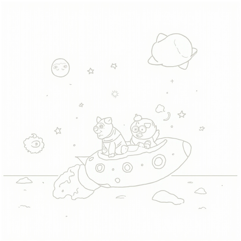 Pig Coloring Pages - Page 3
