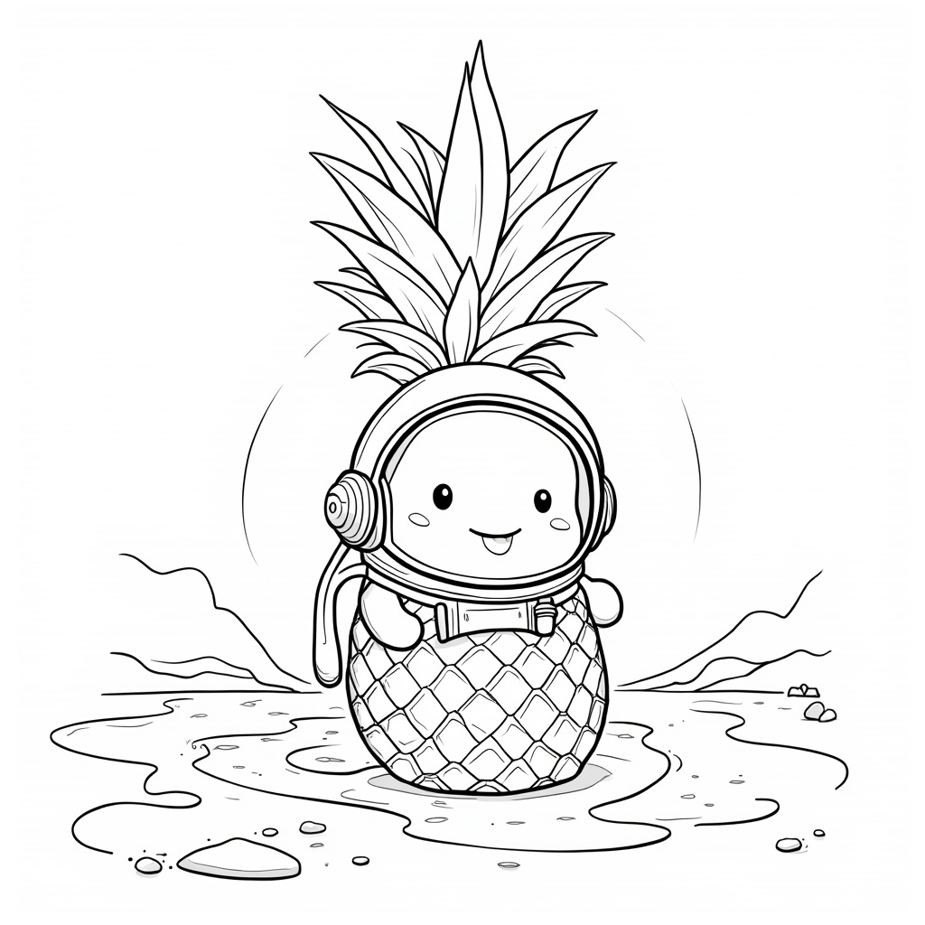 Pineapple Coloring Pages - Page 5