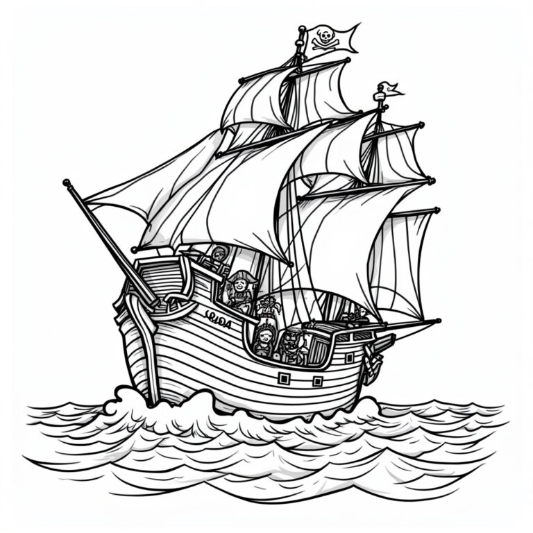 Pirate Coloring Pages - Page 1