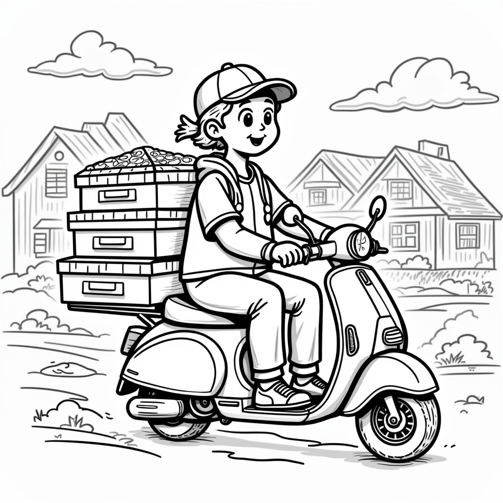 Pizza Coloring Pages - Page 3