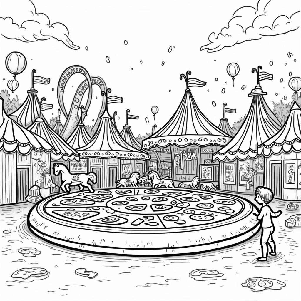 Pizza Coloring Pages - Page 5