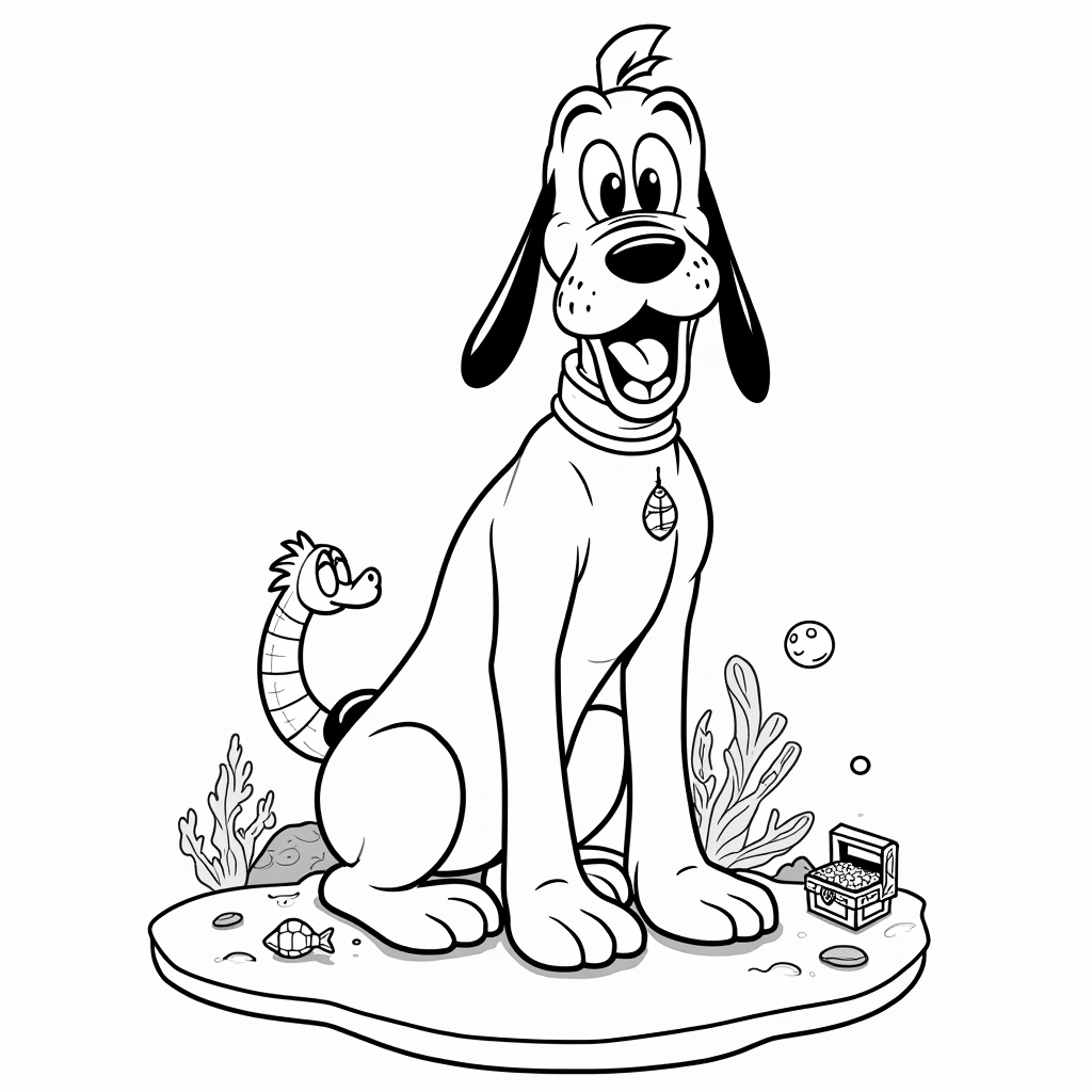 Pluto Coloring Pages - Page 3