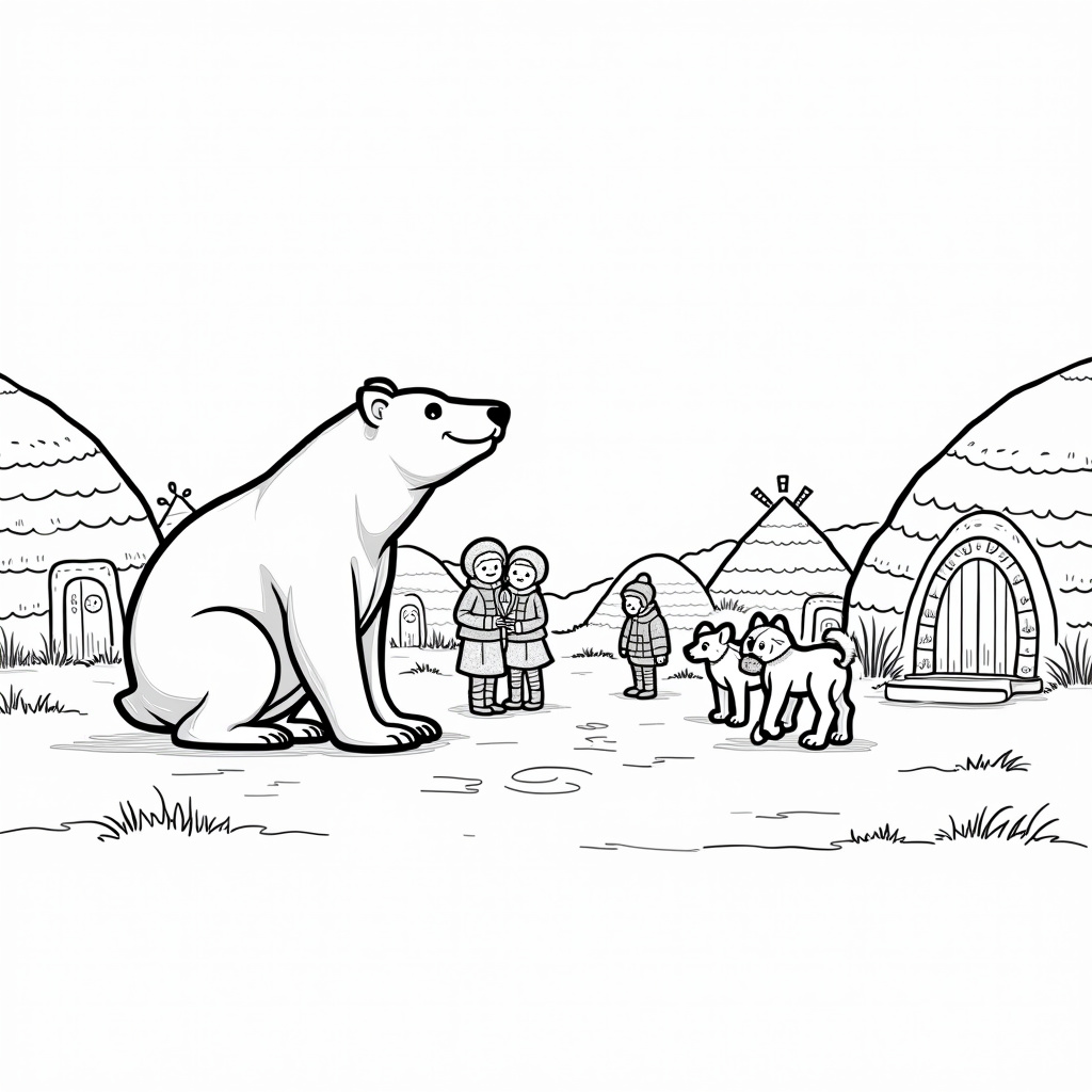 Polar Bear Coloring Pages - Page 3
