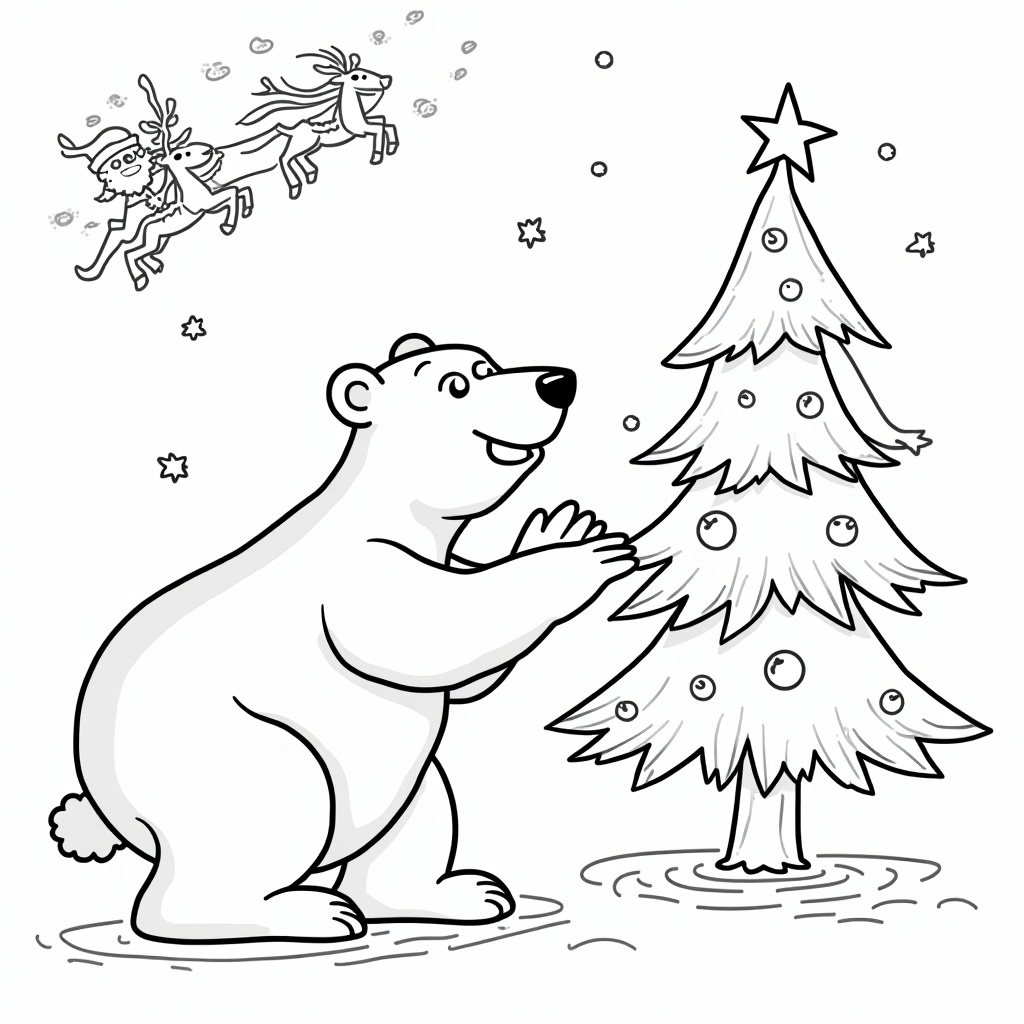 Polar Bear Coloring Pages - Page 5