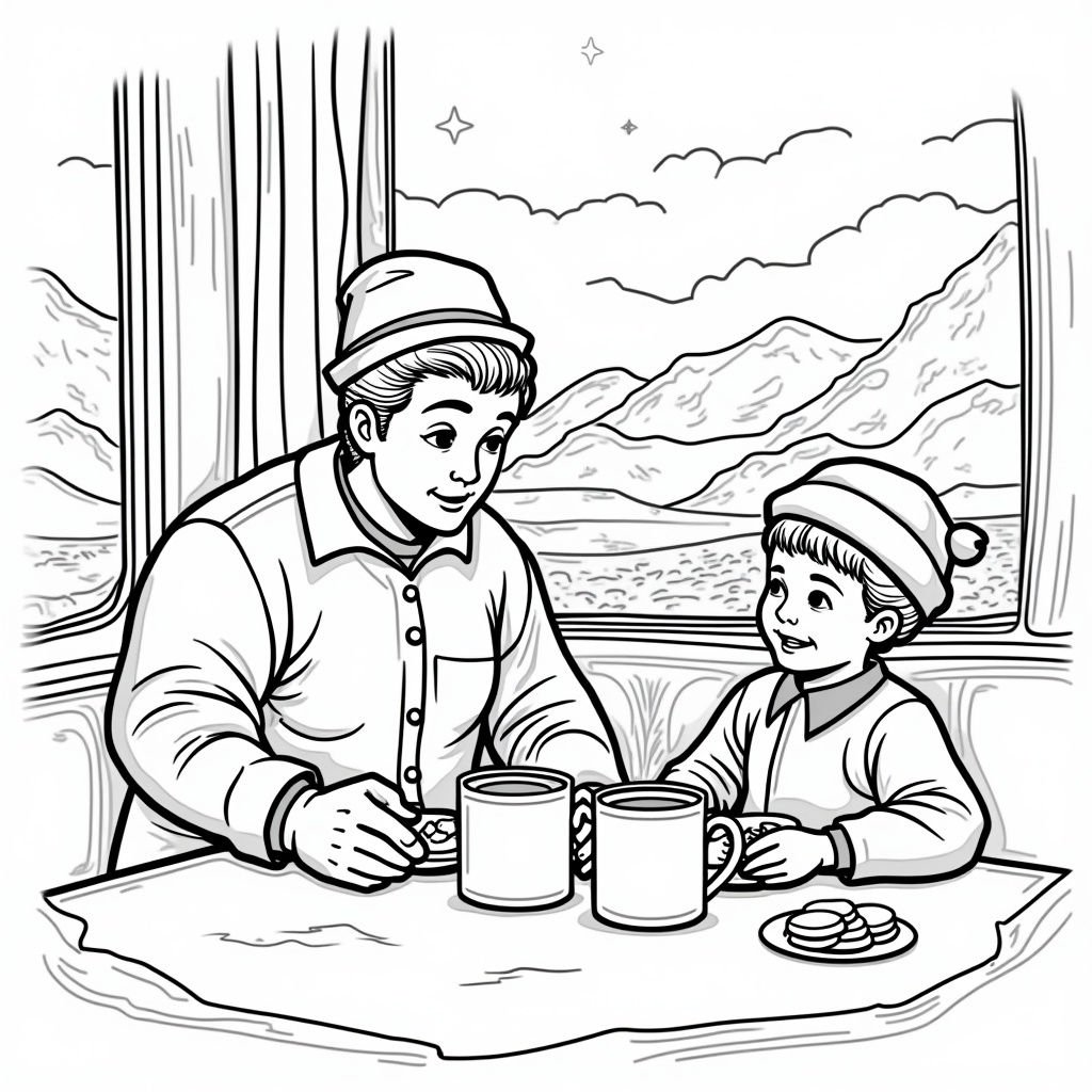Polar Express Coloring Pages - Page 4