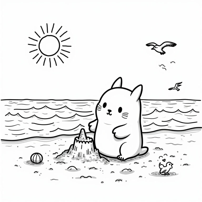 Pompompurin Coloring Pages - Page 1