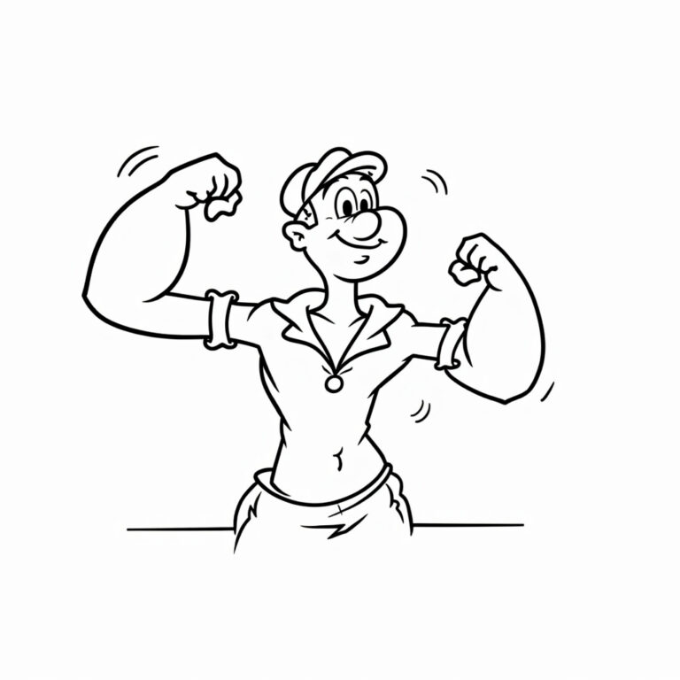 Popeye Coloring Pages - Page 1