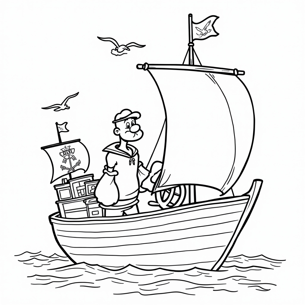 Popeye Coloring Pages - Page 3