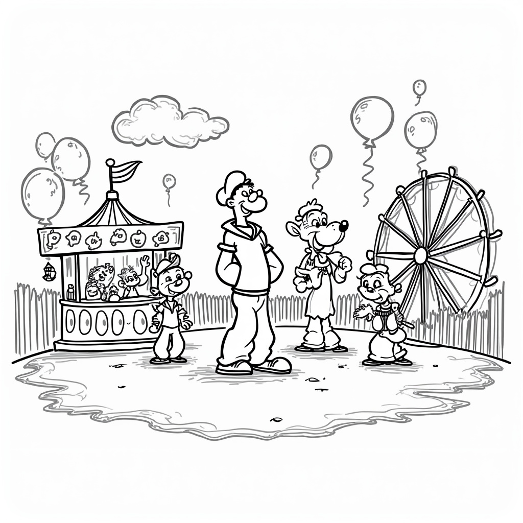 Popeye Coloring Pages - Page 5