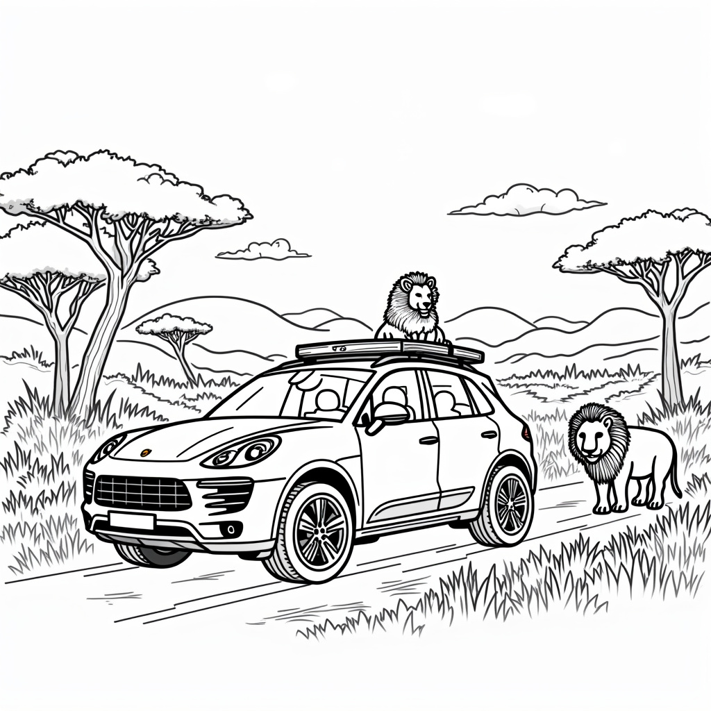 Porsche Coloring Pages - Page 2