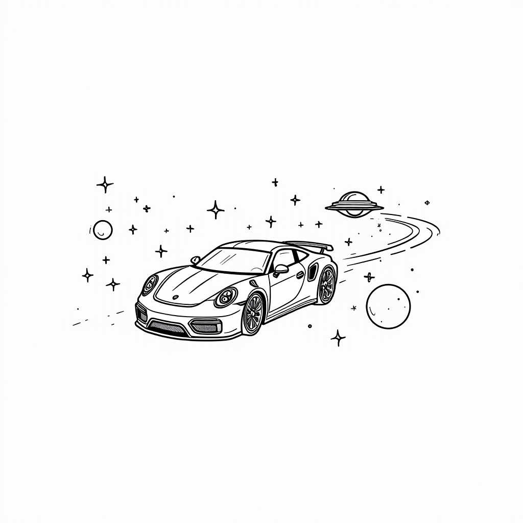 Porsche Coloring Pages - Page 4