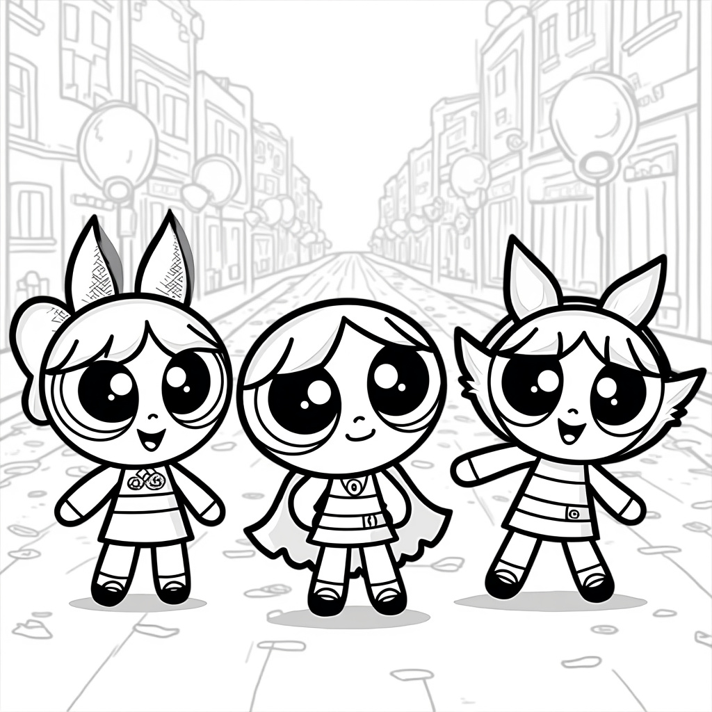 Powerpuff Girls Coloring Pages - Page 5