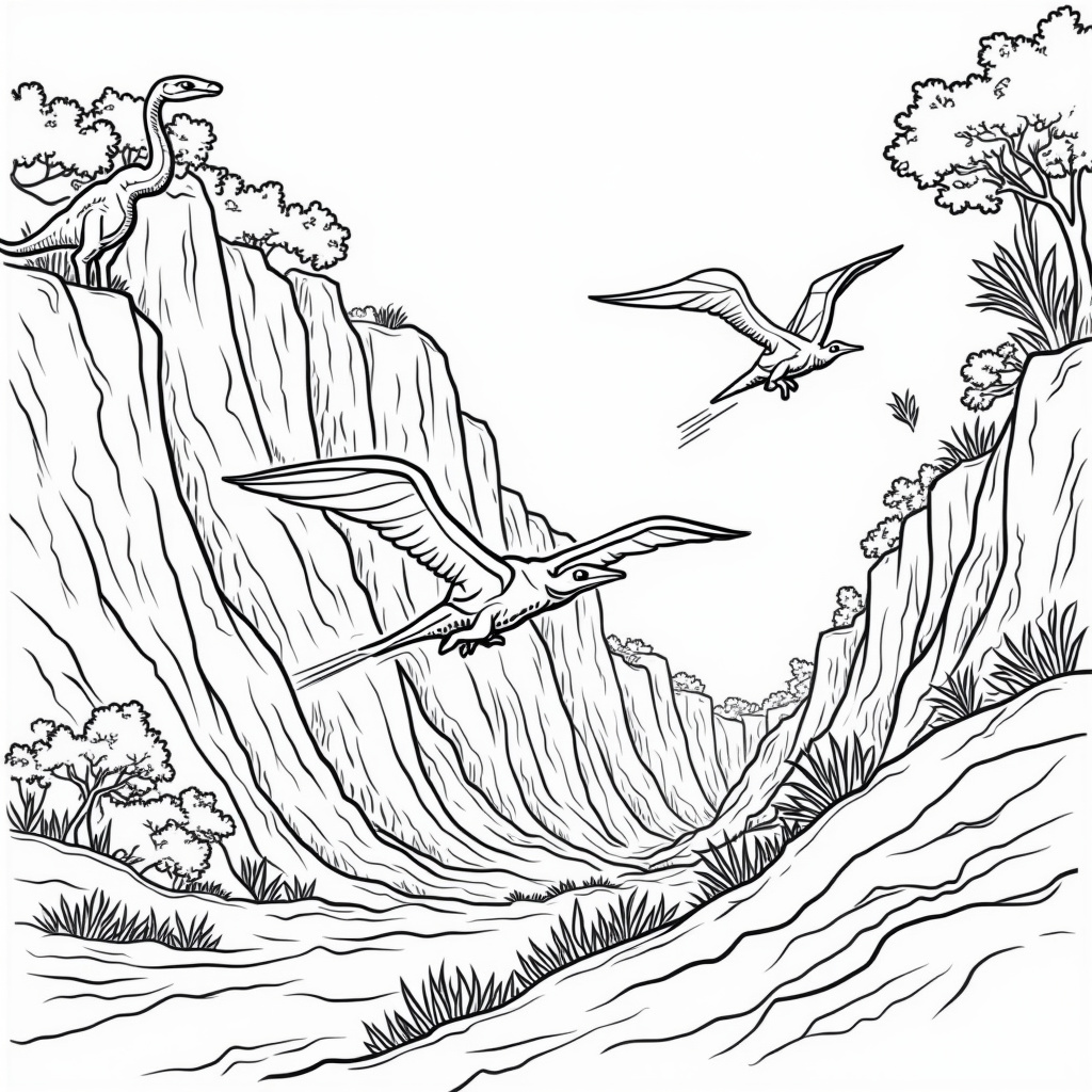 Pterodactyl Coloring Pages - Page 4