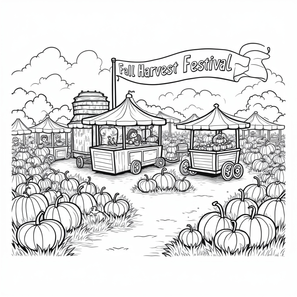 Pumpkin Coloring Pages - Page 3
