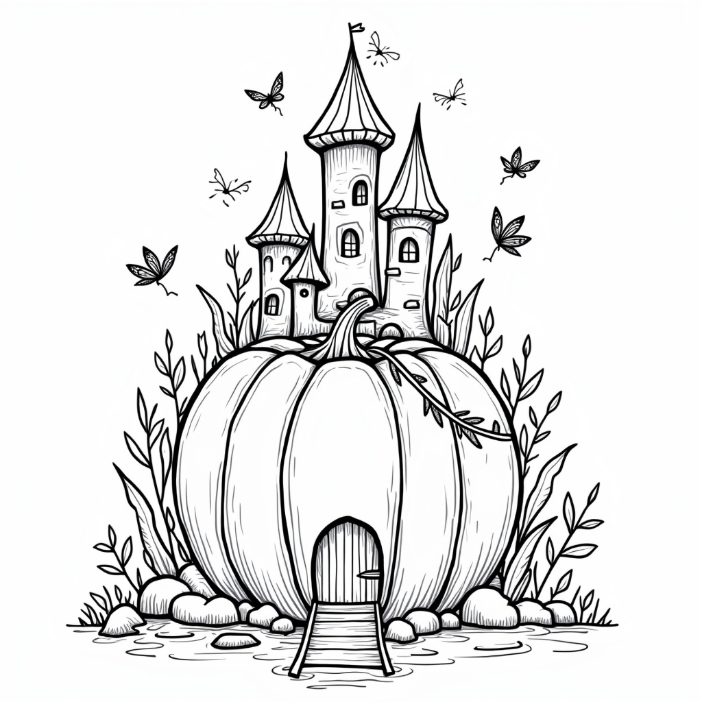 Pumpkin Coloring Pages - Page 4