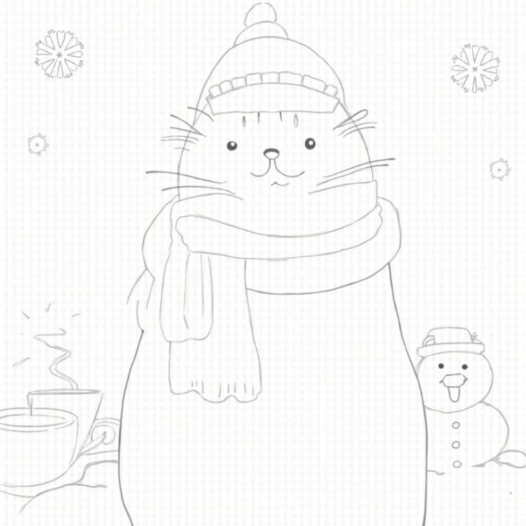 Pusheen Coloring Pages - Page 1