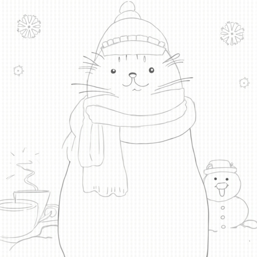 Pusheen Coloring Pages - Page 1