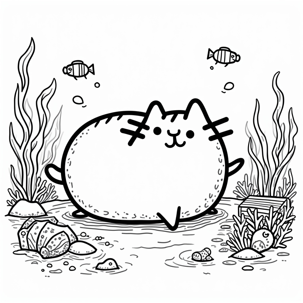Pusheen Coloring Pages - Page 4