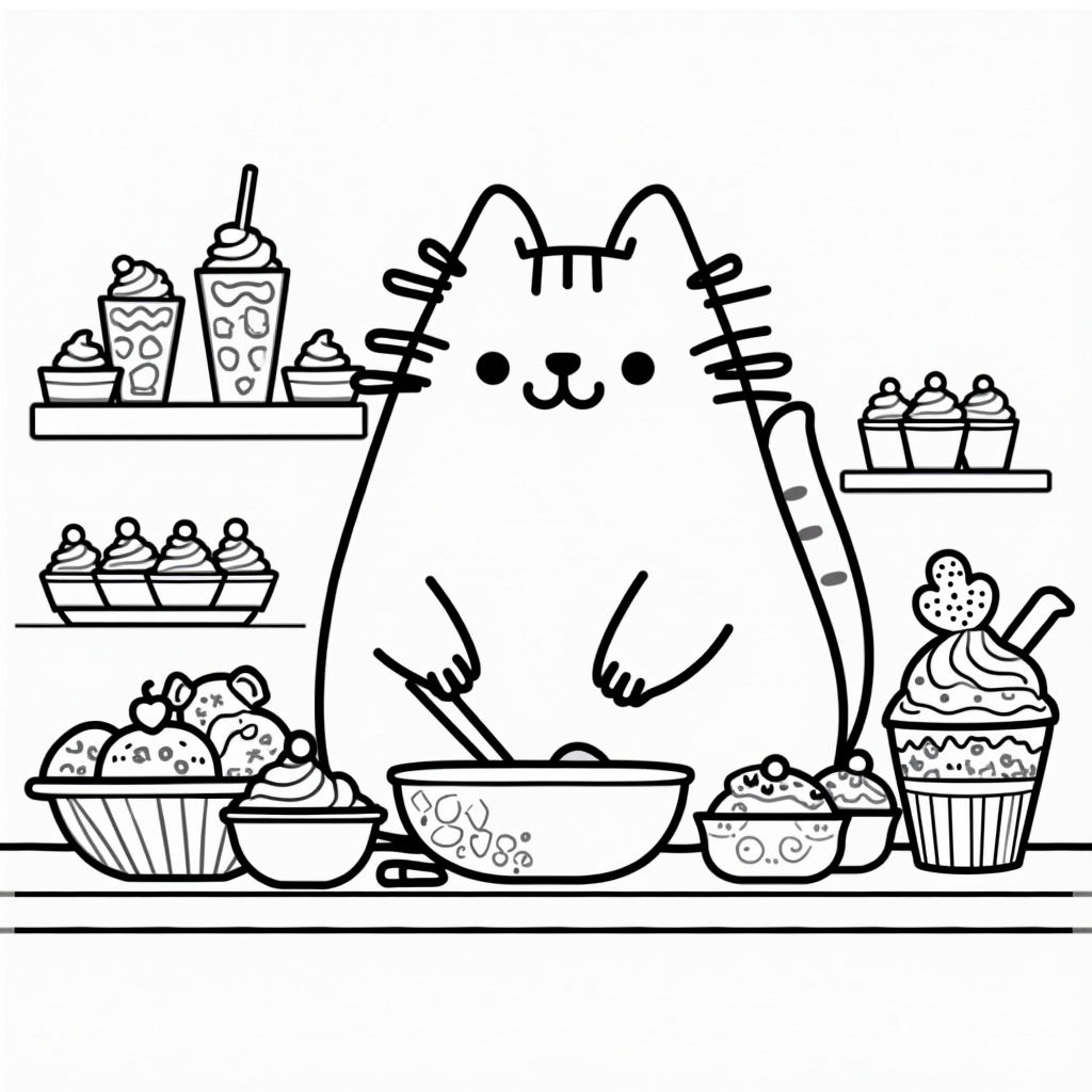 Pusheen Coloring Pages - Page 5