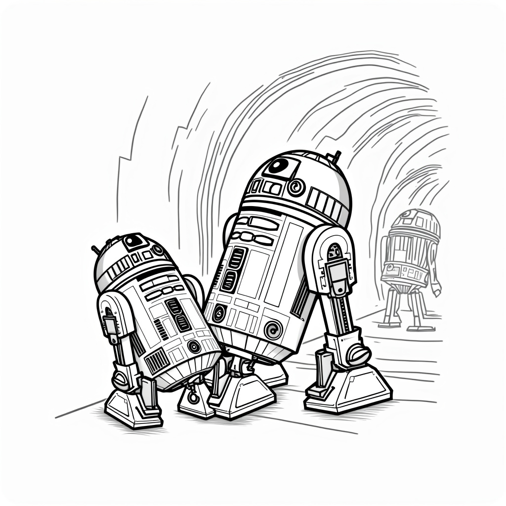 R2-D2 Coloring Pages - Page 2