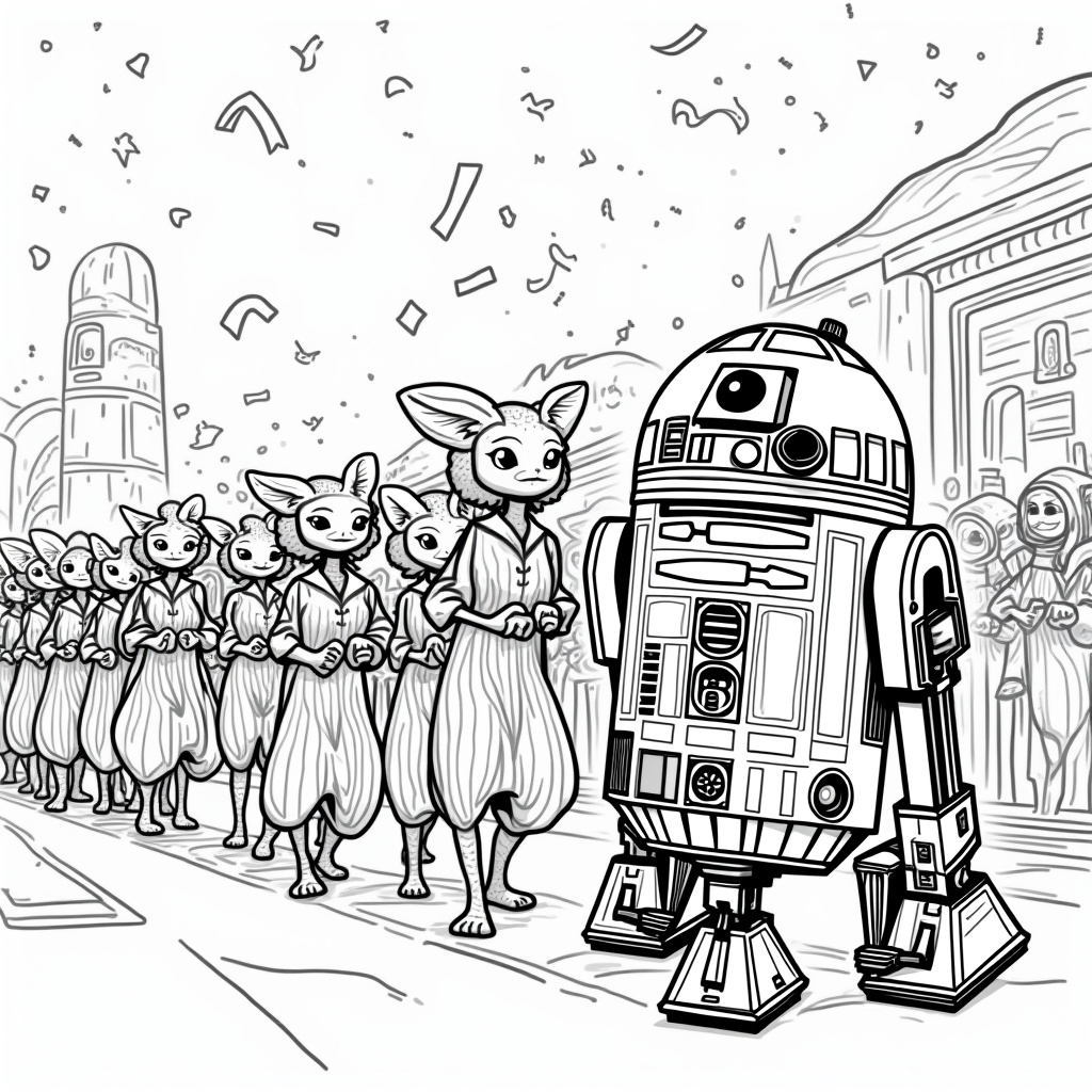 R2-D2 Coloring Pages - Page 4
