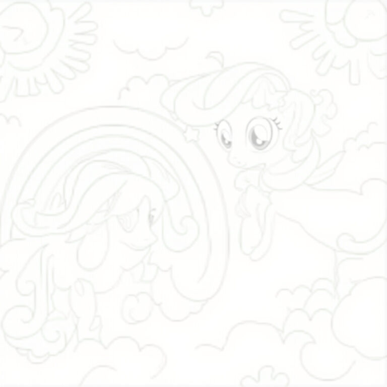 Rainbow Dash Coloring Pages - Page 1