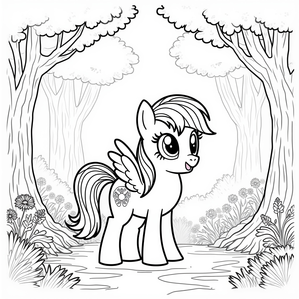 Rainbow Dash Coloring Pages - Page 4