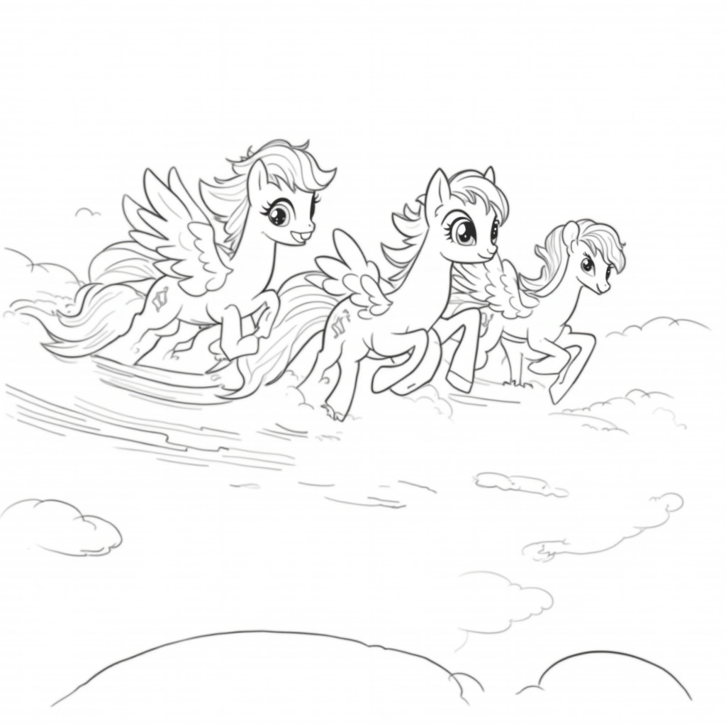 Rainbow Dash Coloring Pages - Page 5